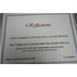 600 THREAD COUNT QUEEN DUVET SET