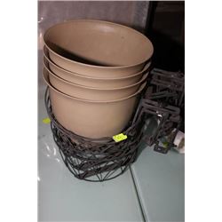 4 BALCONY HANDRAIL PLANTERS