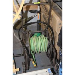 STEEL HOSE REEL & GARDEN HOSE