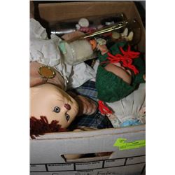 BOX OF ASSORTED MOSTLY CABBAGE PATCH DOLLS