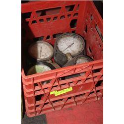 CRATE OF ASSORTED GAUGES