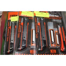 3 FINDER 4PC UTILITY KNIFE SETS