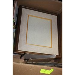 BOX OF PICTURE FRAMES