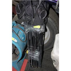 PAIR OF 2 GREY & BLACK CAMPING CHAIRS W/