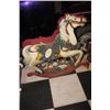 Image 1 : LARGE WOODEN CHRISTMAS ROCKING HORSE DECORATION