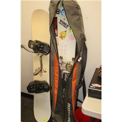 2 SNOWBOARDS W 1 SET OF BINDINGS