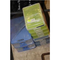 3 SMALL STORAGE SYSTEMS W SEWING SUPPLIES