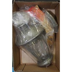 BOX W/ NEW HAMPTON BAY EXTERIOR COACH LIGHT