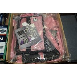 BOX W/ NEW 'KEYS' 4-PIECE TRAVEL SET: PINK