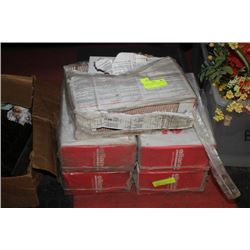 5 BOXES OF 4"X4" WHITE POOL TILES