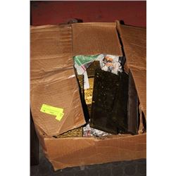 BOX OF GLASS DECORATIVE TILES