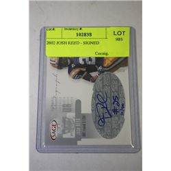 2002 JOSH REED - SIGNED