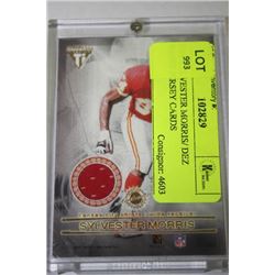 2001 SYLVESTER MORRIS/ DEZ WHITE JERSEY CARDS