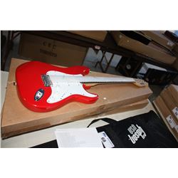 NOVA MODEL 2813 RED AND WHITE ELECTRIC GUITAR