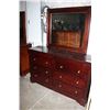 Image 1 : 8 DRAWER BEDROOM DRESSER WITH MIRROR