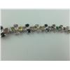 Image 2 : ONE STERLING SILVER MULTI COLOUR NATURAL TOURMALINE BRACELET WITH 75 TOURMALINES APPROX 11.25CARATS