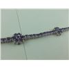 Image 2 : ONE STERLING SILVER NATURAL AMETHYST BRACELET WITH 61 AMETHYSTS, APPROX 7.50CARATS