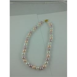 GENUINE SOUTH SEA SHELL PEARL NECKLACE HAND TIED