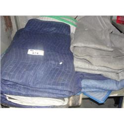 SHELF LOT OF ASSORTED PROFESSIONAL PACKERS BLANKETS