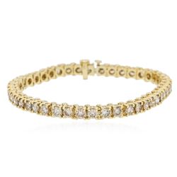 14KT Yellow Gold 6.90 ctw Diamond Bracelet