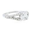 Image 2 : 14KT White Gold 1.48 ctw Diamond Ring