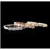 Image 3 : 14KT Yellow, White, And Rose Gold 0.80 ctw Diamond Rings