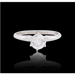 14KT White Gold 0.93 ctw Diamond Solitaire Ring