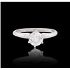 Image 1 : 14KT White Gold 0.93 ctw Diamond Solitaire Ring