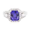 Image 1 : 14KT White Gold 2.11 ctw Tanzanite and Diamond Ring