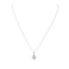 Image 1 : 14KT White Gold 1.57 ctw Diamond Pendant With Chain