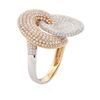 Image 3 : 18KT Two-Tone Gold 2.24 ctw Diamond Ring