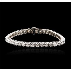 14KT White Gold 3.24 ctw Diamond Tennis Bracelet