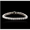 Image 1 : 14KT White Gold 3.24 ctw Diamond Tennis Bracelet