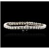Image 2 : 14KT White Gold 3.24 ctw Diamond Tennis Bracelet