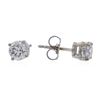 Image 2 : 14KT White Gold 0.97 ctw Diamond Stud Earrings
