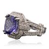 Image 2 : 14KT White Gold 5.24 ctw Tanzanite and Diamond Ring