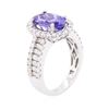 Image 3 : 14KT White Gold 2.51 ctw Tanzanite and Diamond Ring