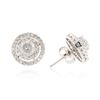 Image 2 : 14KT White Gold 2.88 ctw Diamond Earrings