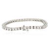 Image 2 : 14KT White Gold 5.52 ctw Diamond Tennis  Bracelet