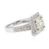 Image 2 : 14KT White Gold 2.82 ctw Diamond Ring