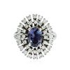 Image 1 : 14KT White Gold 1.78 ctw Tanzanite and Diamond Ring