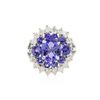 Image 1 : 14KT White Gold 1.84 ctw Tanzanite and Tanzanite Ring