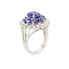 Image 3 : 14KT White Gold 1.84 ctw Tanzanite and Tanzanite Ring
