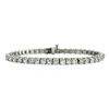 Image 1 : 14KT White Gold 9.31 ctw Diamond Tennis Bracelet
