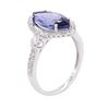 Image 3 : 14KT White Gold 3.02 ctw Tanzanite and Diamond Ring
