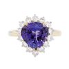 Image 1 : 14KT Yellow Gold 3.97 ctw Tanzanite and Diamond Ring