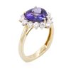 Image 3 : 14KT Yellow Gold 3.97 ctw Tanzanite and Diamond Ring
