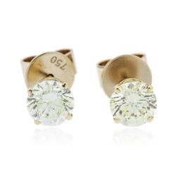 14KT Yellow Gold 1.17 ctw Diamond Stud Earrings