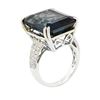 Image 3 : 14KT White Gold 31.63 ctw Topaz and Diamond Ring