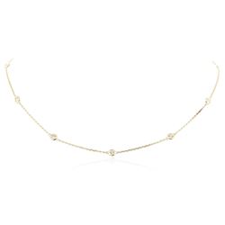 14KT Yellow Gold 0.99 ctw Diamond Necklace